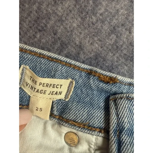 Womens Madewell Jeans The Perfect Vintage Jeans Size 25 Blue‎ - Picture 3 of 9